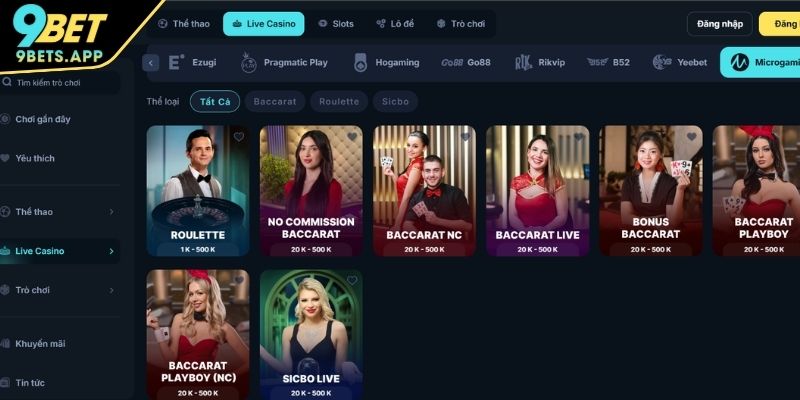 Sảnh cược Microgaming uy tín