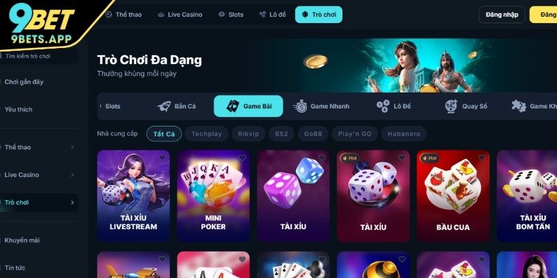 Tổng quan về Game Bài 9BET