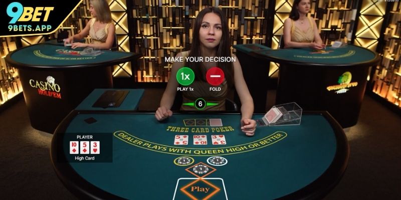 Trải nghiệm Poker thuộc Live Casino